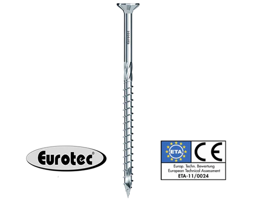 10,0 mm Senkkopfschraube, blau verzinkt TX50