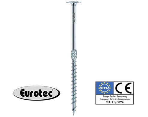 4,5 mm Tellerkopfschraube, blau verzinkt TX20