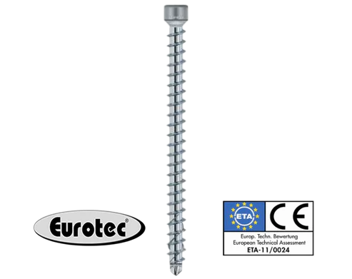 8,0 mm Vollgewindeschraube Zylinderkopf, blau verzinkt TX40